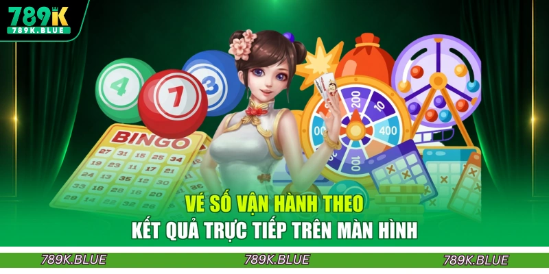 Vé số vận hành theo kết quả trực tiếp trên màn hình